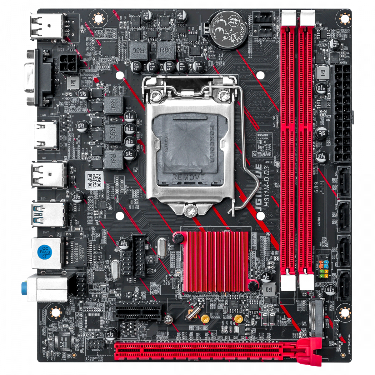 MAIN JGINYUE H311 RAM DDR3 LGA1151 Đầy Đủ HDMI, NVME, VGA( New Full Box 24 tháng)